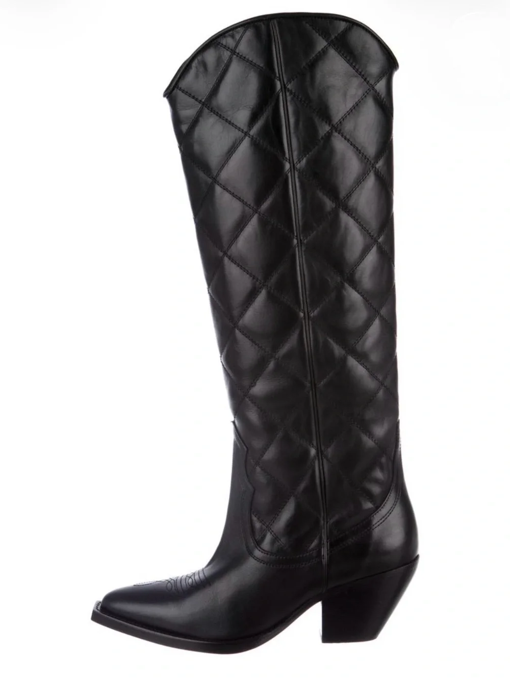 Sandro Leather Riding Boots Women's Size: 7 | FR 38